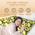 thumbnail image 4 of Lsque Avocado Body Pillow Case Cover,Ultra-Soft Microfiber Bed Pillow Cases 20x54 inches,Elegant Bedding,Breathable Durable Pillow Cover with Envelope Closure, 4 of 8