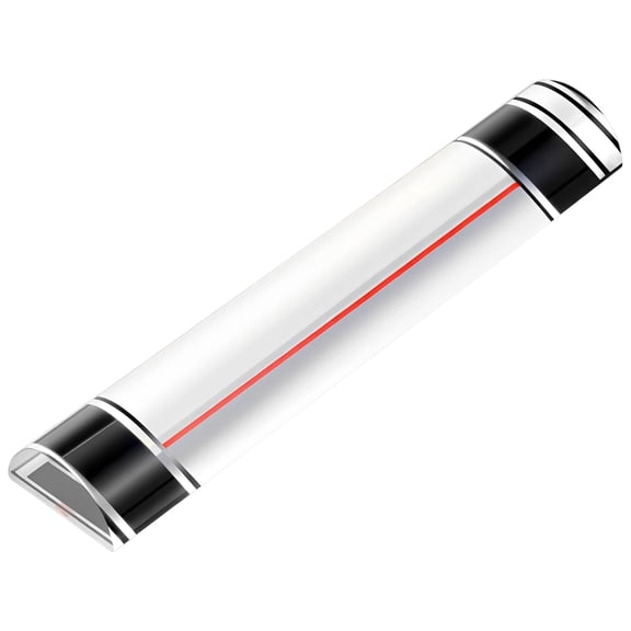 2 Pcs 6.3 in Acrylic Magnifying Reading Ruler with Red Guide Line, Portable Bar Magnifier for Small Print, Eye Strain Comfort, Reading Books, Documents