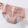 thumbnail image 5 of Virmaxy Womens Period Underwear Panties Mid Waist Warm Menstrual Leak Proof Physiological Pants Pocket Lift Arm Large Pants Pink M, 5 of 5