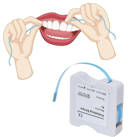 Tooth Polisher Dental File, Teeth Abrasive & Finishing Strips 4mm x 6M- Tooth Polish Abrasive Strip