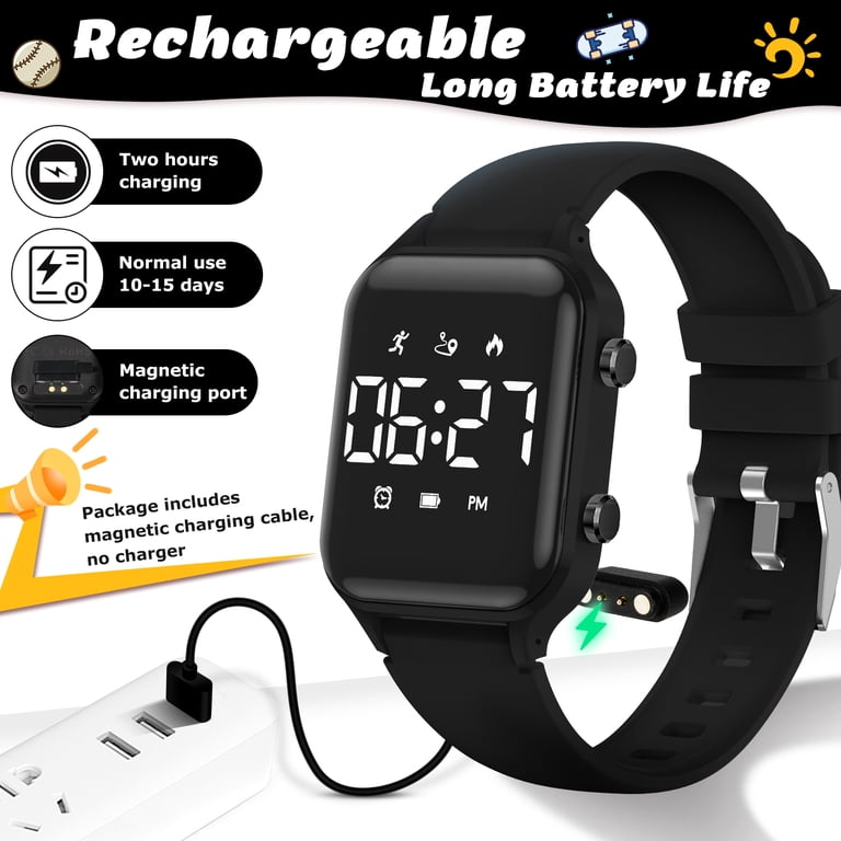 Bomieux Kids Digital Sport Watch with Pedometer and Vibration Alarm photo 3