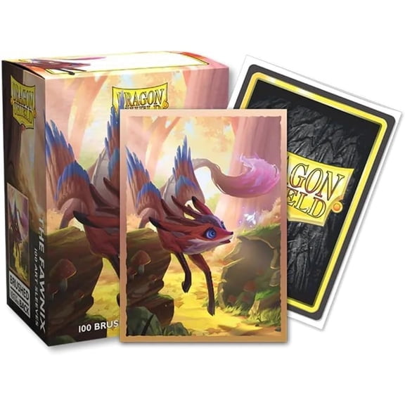 Dragon Shield Sleeves: Standard Sized Brushed Art: The Fawnix (100ct)