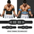 thumbnail image 3 of New EMS Abdominal Trainer with Touch Screen Control - Portable Fat Burning & Muscle Toning Belt for Lazy Fitness, Waist Massage, Blood Circulation Enhancement, and Progress Tracking - 5-Piece Set in, 3 of 6