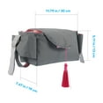 thumbnail image 1 of OULII Portable Black Diaper Organizer Bag with Handle Lightweight Large Capacity for Home Storage, 1 of 6