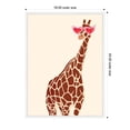 thumbnail image 6 of Kate and Laurel Giraffe in Preppy Cute Heart Sunglasses Framed Canvas Wall Art  by Honey Island Studio 18 x 24 Sylvie White, Whimsical, Animals, Humor Art for Wall Decor, Living Room, Bedroom, 6 of 8
