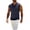 Navy, variant on BaoFuBaoMei Sweater Vest Men Knitted Big and Tall V Neck Ribbed Trim Sleeveless Sweater Stripe Jacquard Fall Tops