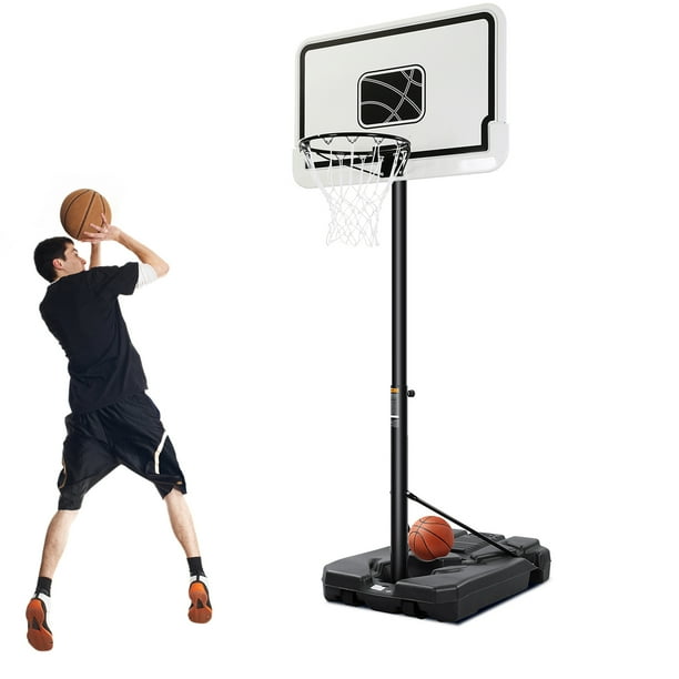 MARNUR Portable Basketball Hoop Adjustable Height 7ft 6in10ft with
