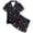 N10-Black, variant on Ulitacool Casual Girl'S Pajamas 4-5 Years Short Sleeve Homewear Lapel Button Down Sleepwear Cartoon Graphic Sleepwear Cute Toddler Clothing Light Pink