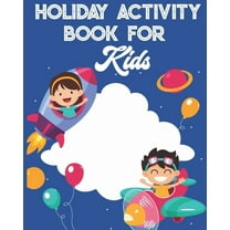 Holiday Puzzle Activity Book for kids : Book of 8 different paper games
