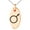 Rose, variant on Stainless Steel Solar System Planetary Mars Engraved Small Oval Charm Pendant Necklace