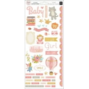 American Crafts Girl Accents & Phrases W/Foil