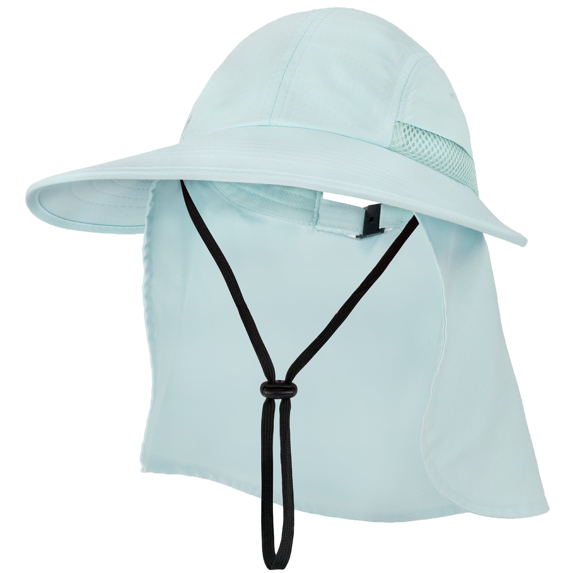 360 ° protection Flap Chapeaux pliant Sun Cap Ultraviolet facteur de protection 50 Flap Cap unisexe gris clair NEUF