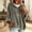 Gray, variant on Women's Velour Hoodie Oversized Pullover with Drawstring Hood and Kangaroo Pocket, Loose Fit Casual Velvet Top for Fall Winter Everyday Wear