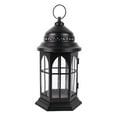 Better Homes & Gardens Metal and Glass Candle Holder Lantern, Bronze
