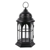 Better Homes & Gardens Metal and Glass Candle Holder Lantern, Bronze ...