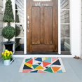 thumbnail image 5 of Yayeee Doormat for Indoor Entrance 32" x 20" Non Slippery Floor Rug, Red Triangles, 5 of 8