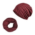 thumbnail image 1 of Aocisk Turban Ample pour Femmes, Bonnet, Foulard de Nuit, Bonnet Tricoté Extensible, Rouge, Taille Unique, 1 of 3