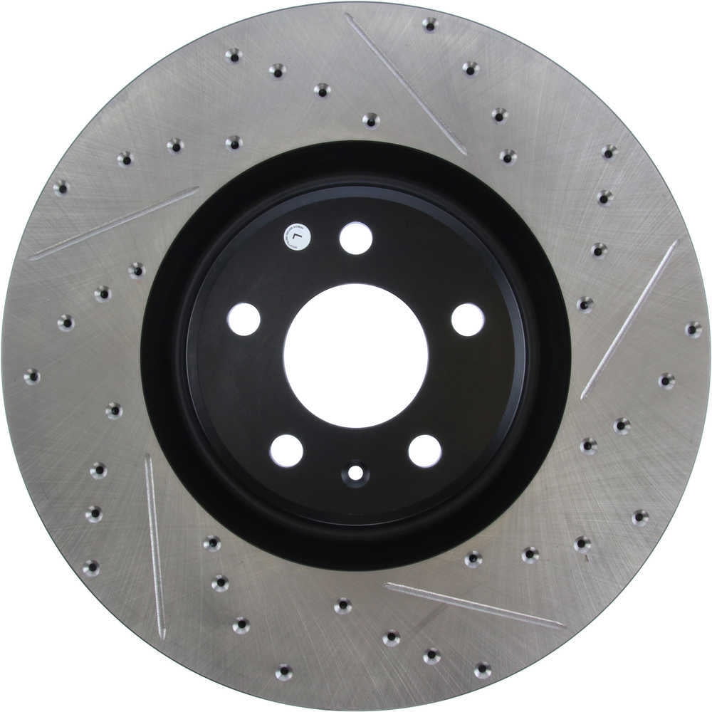 StopTech Slotted & Drilled Sport Brake Rotor Fits select: 2012-2019 AUDI A6, 2012-2018 AUDI A7