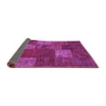 thumbnail image 2 of Ahgly Company Indoor Square Patchwork Purple Transitional Area Rugs, 6' Square, 2 of 4