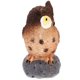 thumbnail image 4 of Búho artificial de resina realista, pájaros pequeños, accesorios decorativos para jardín, juguete para niños, 4 of 5