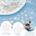 thumbnail image 4 of 600pcs 3 Sizes Flat Round Charms 6/8/10mm Blank Stamping Tag Pendants Iron Platinum, 4 of 5