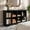 Black, variant on iSunirm 8 Cube Storage Organizer with Charging Station, 3-Tier Farmhouse Wooden Cube Bookcase for Living Room, Entryway, Walnut