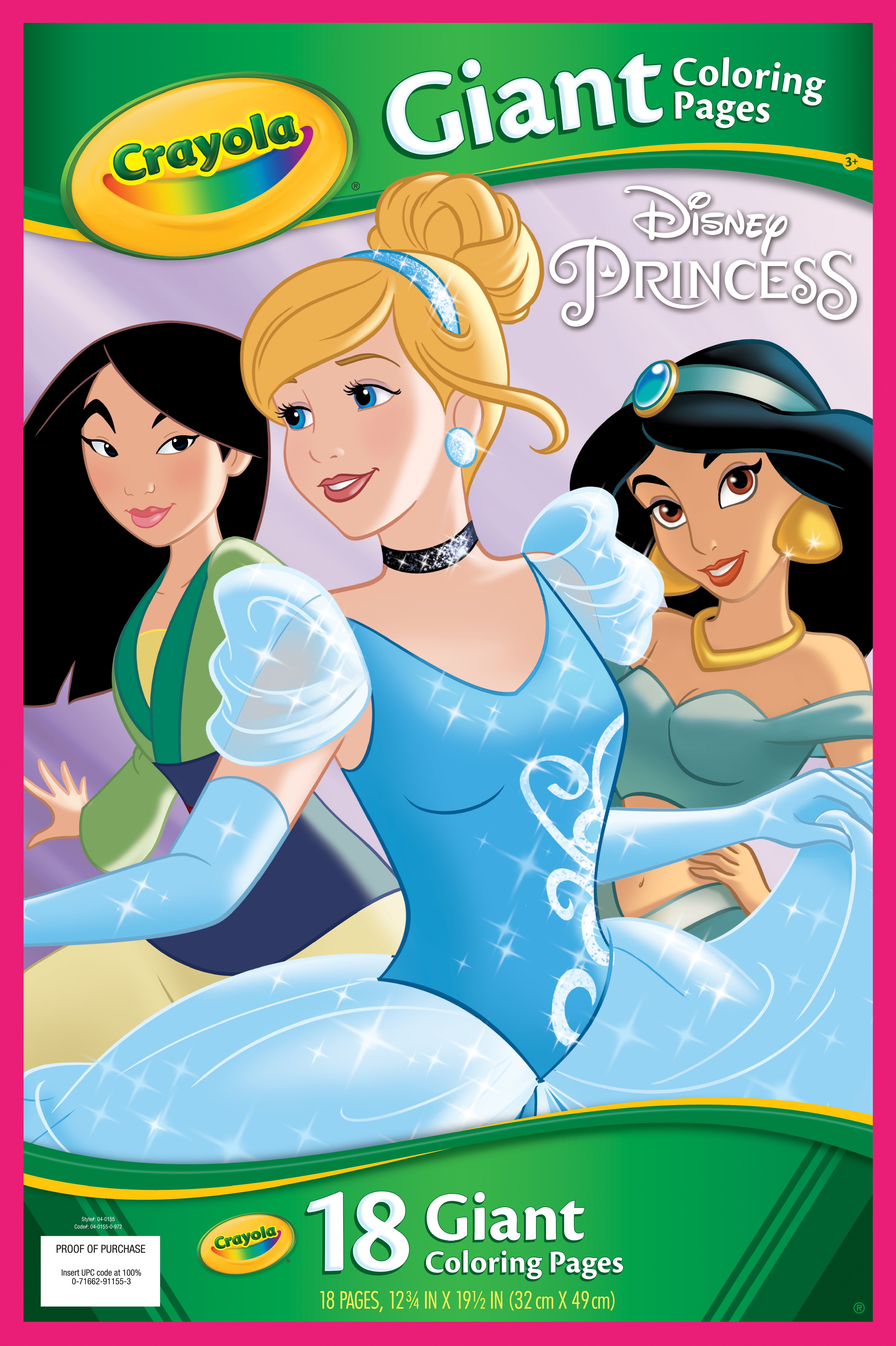 Crayola Giant Coloring Pages Disney Princess, Child, 20 Pages
