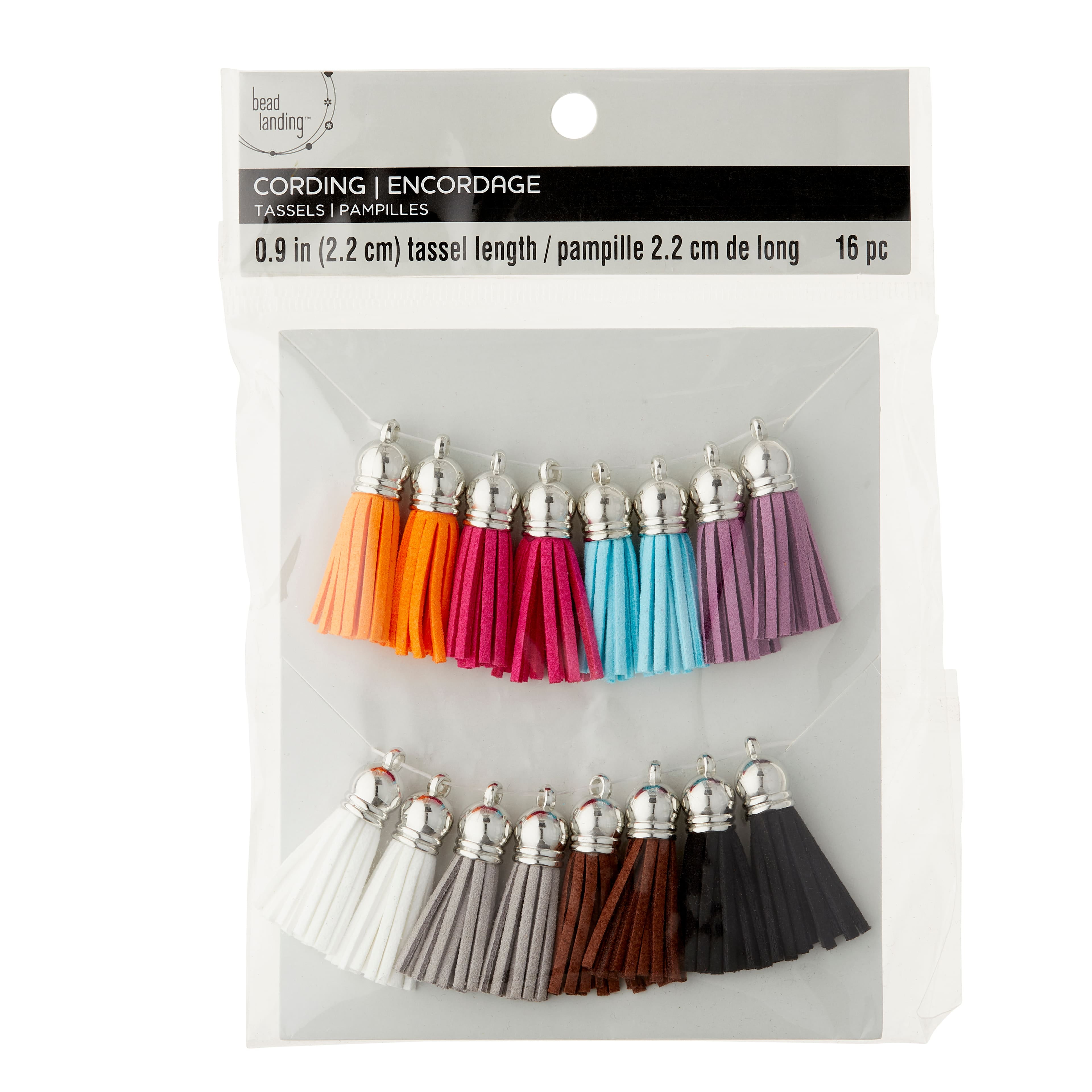 MICHAELS Bulk 12 Packs 16 ct. (192 total) Assorted Color Suede Tassels