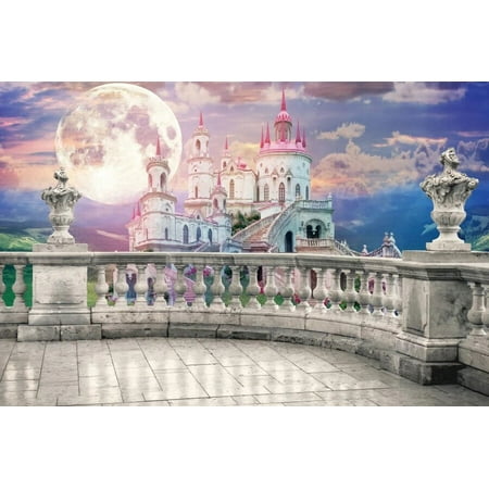 Image of Fairy Tale Wonderland Fantasy Palace ss Castle Photography Background Wedding Birthday Party Portrait Backdrop