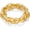 Oval-Gold, variant on Chunky Chain Bracelet for Women Adjustable Elastic Stretch Link Bracelets Thick Chunky Link Statement Bracelet Gold/Silver