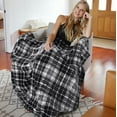 thumbnail image 5 of Tirrinia Buffalo Plaid Fleece Blanket, Super Soft Warm Comfy Flannel Fleece for Bedding, Couch Cabin Throw, Decorative Blankets, Black & Grey, TV Throw Measures 50" x 60", 5 of 8