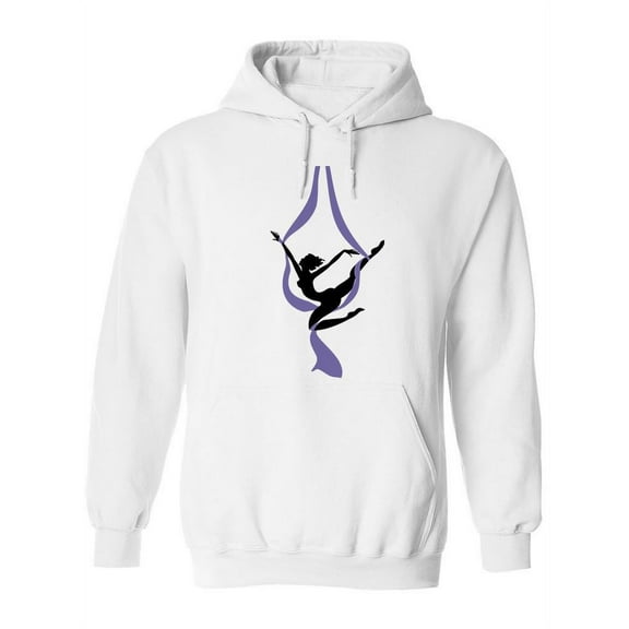 Silhouette Female Aerial Dancer  Hoodie Women -Image by Shutterstock, Female 3X-Large