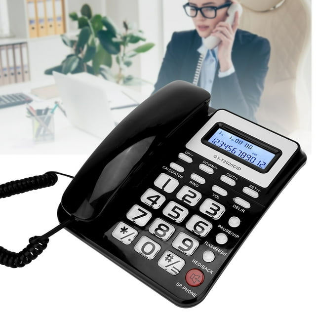 Teléfono ABS GY T2020CID Con Calculadora, Altavoz, Pantalla De Identificador De Llamadas.