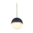 thumbnail image 6 of Quorum International 82-14 Sunset 15" Wide Pendant - Blue w/ Aged Brass, 6 of 7