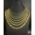 thumbnail image 2 of 14K Real Gold Cuban Curb Link Chain, 2mm-9.8mm Cuban Curb Chain,14K Real Gold Chain, Man and Woman,14K Yellow Gold Cuban Curb Necklace (Width:2.5mm; Necklace length:24;), 2 of 8