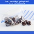 thumbnail image 4 of HygiCare Reclosable Freezer Bags, 1 Quart, Write-on Label, Double Zipper Closure, Easy to Close and Open, 300 Count, 4 of 7