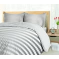 thumbnail image 5 of Ambesonne Modern Duvet Cover Sets, Horizontal Zebra Stripe, 2-Queen, Grey White, 5 of 7