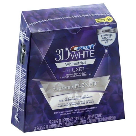 Crest 3D White Whitestrips Luxe Supreme FlexFit Teeth Whitening Kit 14 ea