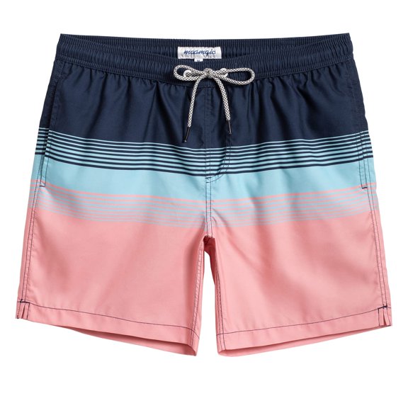 Bañador maamgic Quick Dry Shorts de baño para hombre azul y rosa