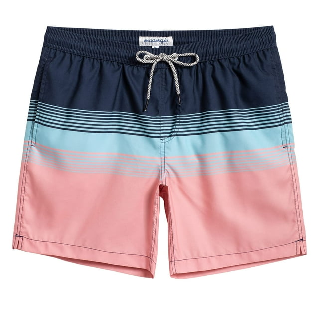 Bañador maamgic Quick Dry Shorts de baño para hombre azul y rosa