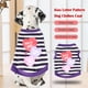 thumbnail image 4 of Billuyoard Ropa Camiseta Chaleco de verano Patrón de beso Estampado de rayas Disfraces Accesorios elásticos para perros Cachorro púrpura M Type3 NO3, 4 of 6