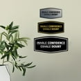 thumbnail image 3 of Signs ByLITA Fancy Inhale Confidence, Exhale Doubt Durable ABS Plastic | Laser Engraved | Easy Installation | Elegant Design Sign (Black Gold) - Medium, 3 of 6