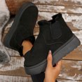thumbnail image 5 of Women's Faux Suede Slip-On Snow Boots, Short Warm Ankle Booties, 5 of 5