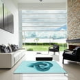 thumbnail image 6 of Ahgly Company Indoor Square Patterned Electric Blue Area Rugs, 6' Square, 6 of 6
