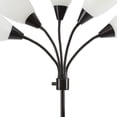 thumbnail image 4 of Mainstays 5-Light Metal Floor Lamp with White Shade, Black Finish, 4 of 4