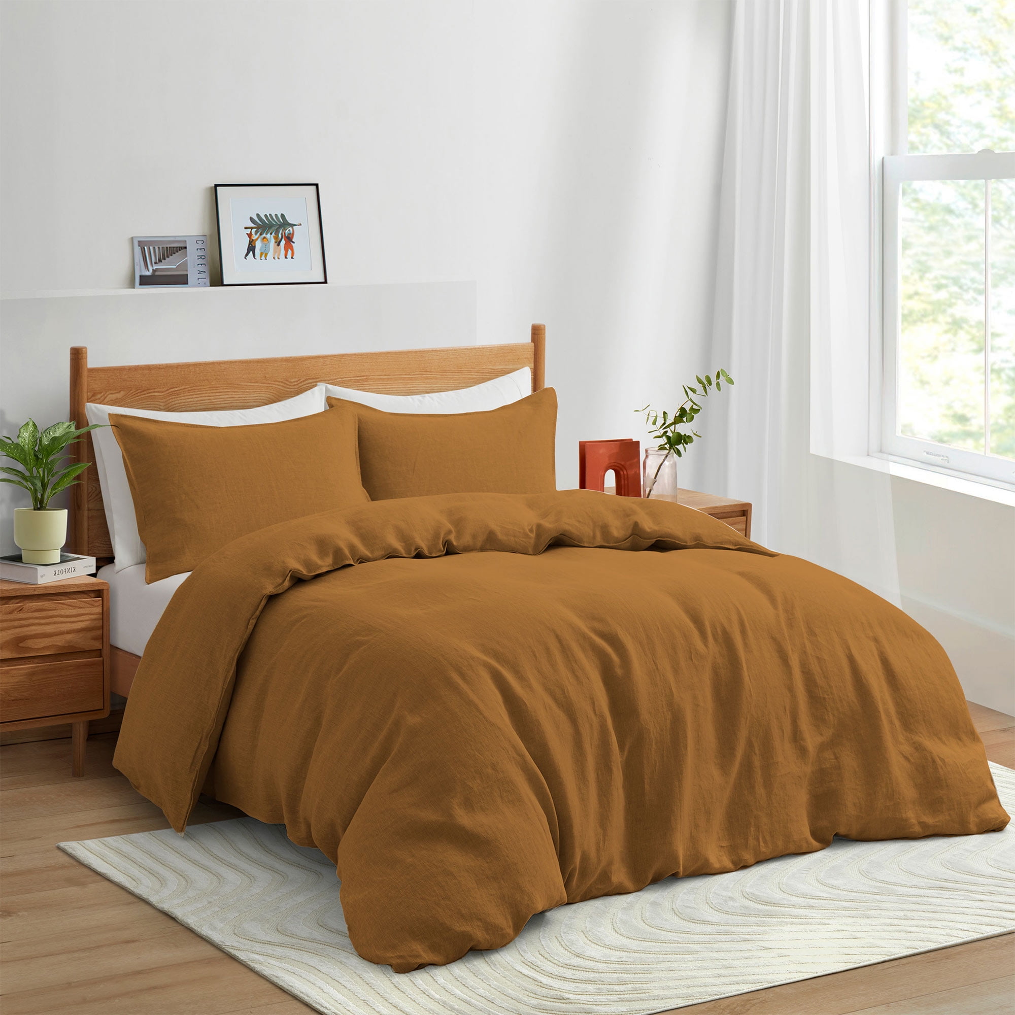 comforter with corner loops