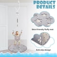 thumbnail image 5 of Baby Jumper, Baby Doorway Jumper with Adjustable Strap, Protable Baby Jumpers and Bouncers, Easy to Assemble, Toddler Bouncer Jumper with Floor Mat, Gray, 5 of 8
