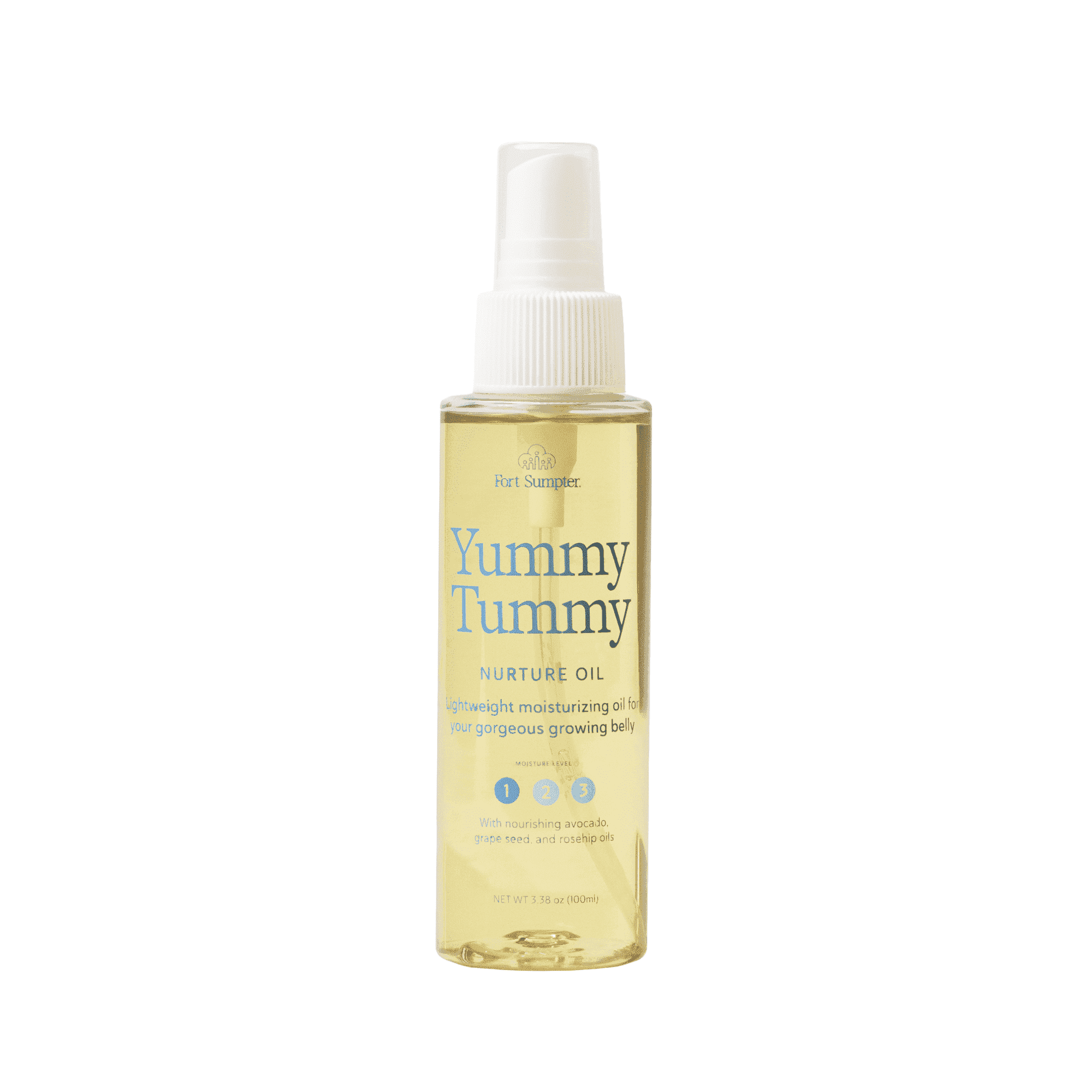 Yummy Tummy by Fort Sumpter Nurture Oil For Pregnancy And Postpartum Stretch Marks, 3.38 fl oz
