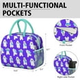 thumbnail image 6 of Reusable Bear Lnsulated Lunch Bag for Women & Men-Leakproof Water-Resistant Cooler Tote,Large Capacity(10.6x8.7x6.3in)for Work,Office,Travel,Picnic,Beach., 6 of 7