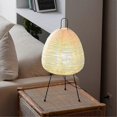 thumbnail image 3 of Japanese Rice Paper LED Table Lamp, Tripod, for Bedroom Living Room, 3 of 5